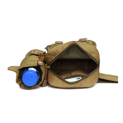 Zaino per campeggio multicolore a cintura con cintura e modello tipo borsa per la bottiglia d'acqua