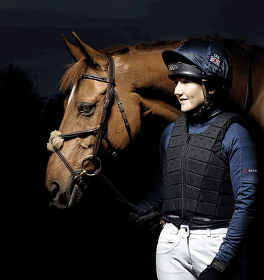 Logo personalizzato giubbotto di sicurezza leggero imbottito per il jockey confortevole e protettivo