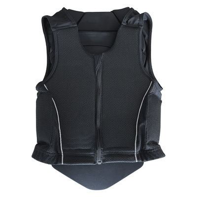 Giubbotto corpo unisex certificato CE per equitazione cuscinato e traspirante 1 kg nero