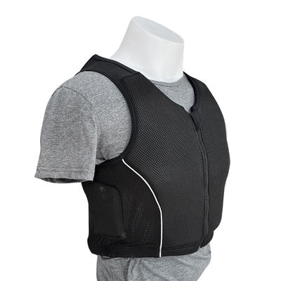 Giubbotto corpo unisex certificato CE per equitazione cuscinato e traspirante 1 kg nero
