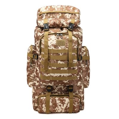 Ricamo in poliestere 80L di grande capacità Campeggio Backpack per escursioni