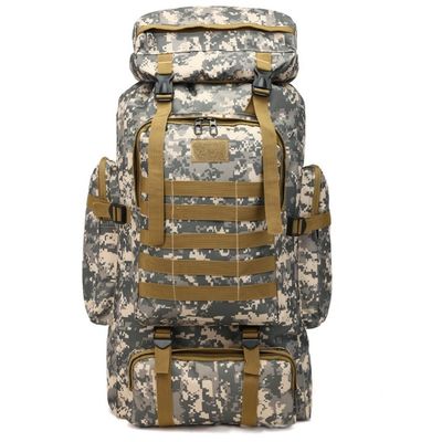 Ricamo in poliestere 80L di grande capacità Campeggio Backpack per escursioni