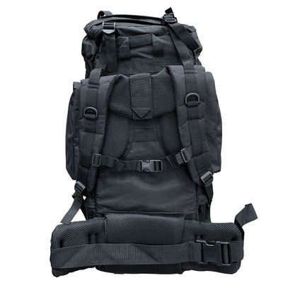 Oxford Material Nero 65L Zaino multifunzione per escursioni al di fuori Campeggio Trekking