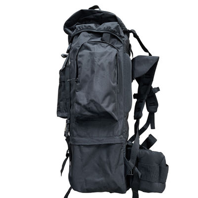 Zaino da campeggio all'aperto impermeabile 65L in tessuto Oxford per alpinismo ad alta capacità