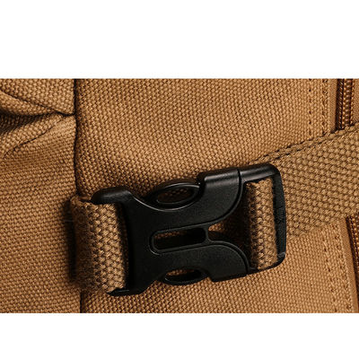 Zaino di tela espandibile con chiusura a cerniera per uomini, leggero e resistente