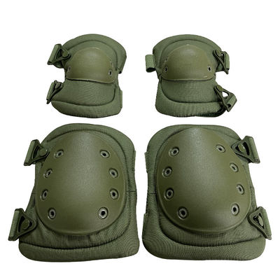 Regolare 8 buchi Green Knee Elbow Pad Set Protezione caduta attrezzatura per adulti 100% poliestere