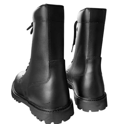 US taglia 6.5-12.5 Scarpe da escursione in pelle nera da uomo con tela resistente e rivestimento a maglia