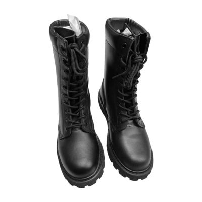 US taglia 6.5-12.5 Scarpe da escursione in pelle nera da uomo con tela resistente e rivestimento a maglia