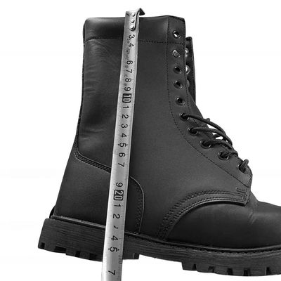 US taglia 6.5-12.5 Scarpe da escursione in pelle nera da uomo con tela resistente e rivestimento a maglia