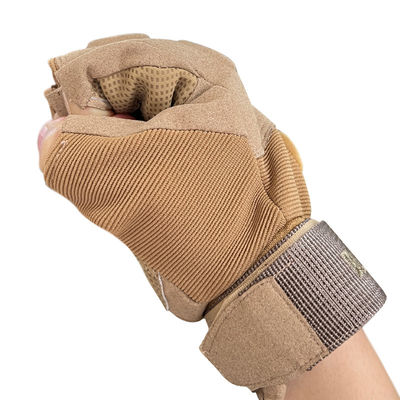 Guanti da trekking a mezzo dito blu con design traspirante e resistente alle intemperie