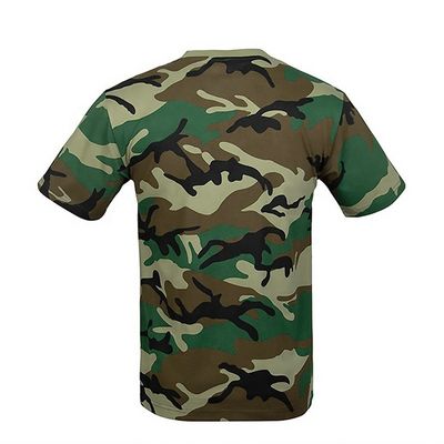 T-shirt in cotone da sport all'aperto per allenamento senza loghi