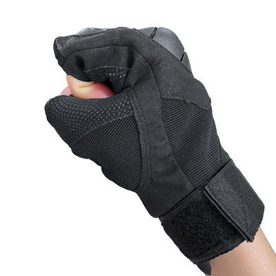 Guantoni neri personalizzati per l' addestramento e la protezione della sicurezza unisex