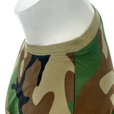 T-shirt in cotone da sport all'aperto per allenamento senza loghi