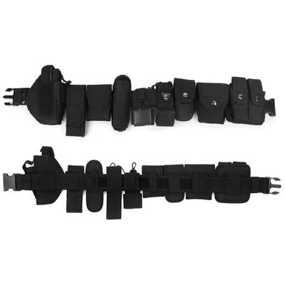 Cintura di allenamento multifunzionale Hardware Buckle Flashlight Molle Cintura sacchetto verde oliva