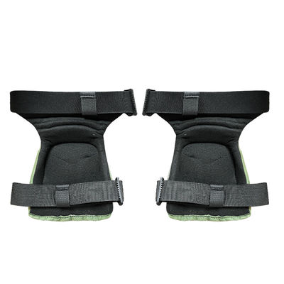 Protezione di base cuscinetti per ginocchio e gomito Verde Guarnizioni di sicurezza flessibili Nere per adulti