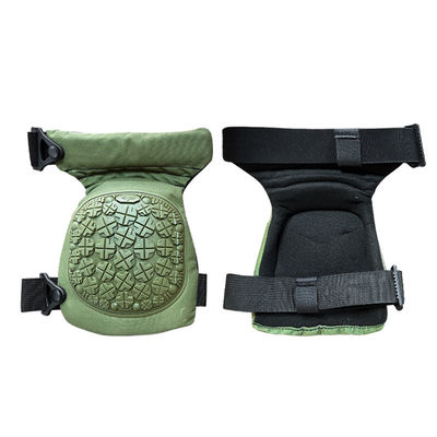 Protezione di base cuscinetti per ginocchio e gomito Verde Guarnizioni di sicurezza flessibili Nere per adulti