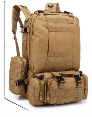 Zaino impermeabile e impermeabile 55L 600D in tessuto Oxford per attività sportive