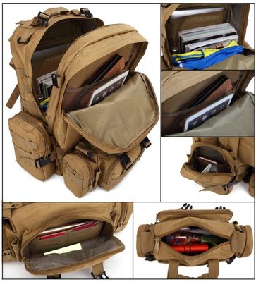Zaino impermeabile e impermeabile 55L 600D in tessuto Oxford per attività sportive