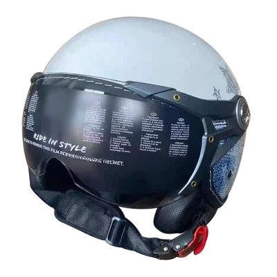 Casco ABS bianco per motociclette con/senza LED Performance duratura
