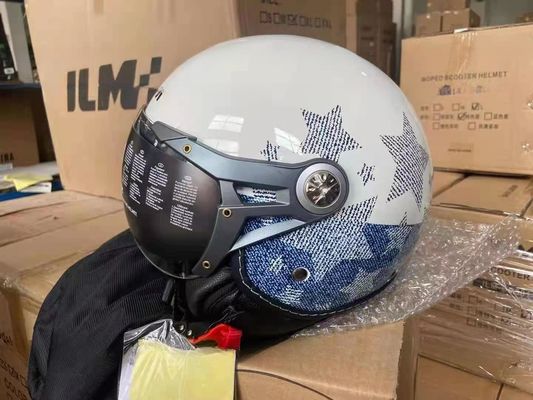 Casco ABS bianco per motociclette con/senza LED Performance duratura