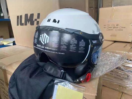 Casco ABS bianco per motociclette con/senza LED Performance duratura