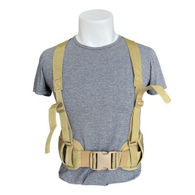 Corpo trasversale regolabile Molle Cinturino del petto Veste Cummerbund cintura per la posizione Portare cintura