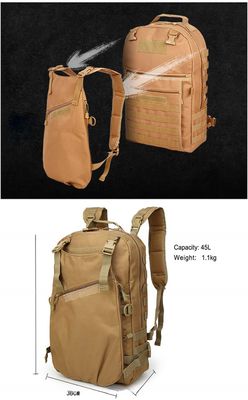 Zaino da 45L per viaggi all'aria aperta Tecnica del ponte nervoso impermeabile e personalizzato