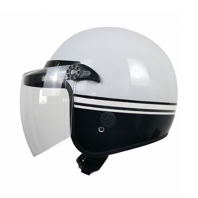 Materiale ABS Shell Casco da motocicletta con faccia a metà aperta per la protezione della testa CE DOT ECE