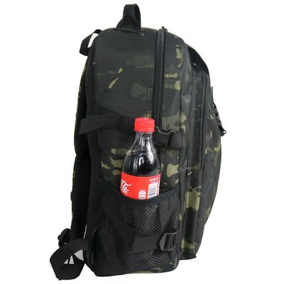 Zaino da viaggio all'aperto Khaki con design multifunzionale e tasca zip interna