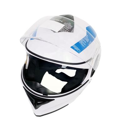 Casco per motociclette a faccia intera Visori PC per motociclette stradali di taglia XL Casco ABS da turismo