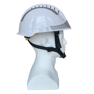 Casco antincendio di alta sicurezza con ABS bianco e visiera curva