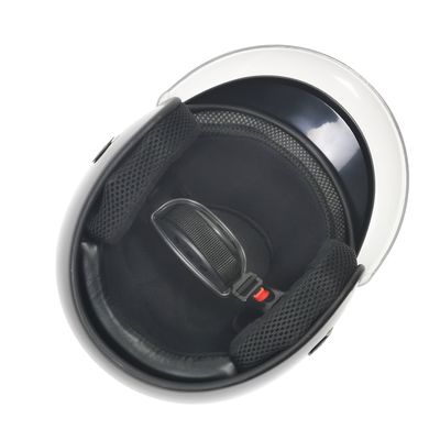 Casco per motocicletta retro a faccia aperta per la protezione della testa bianco e personalizzabile XL
