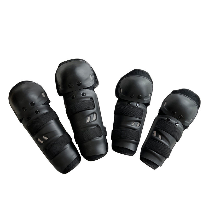 Set di protettori per il ginocchio Black Elbow per corse a cavallo One size fits all e personalizzabili