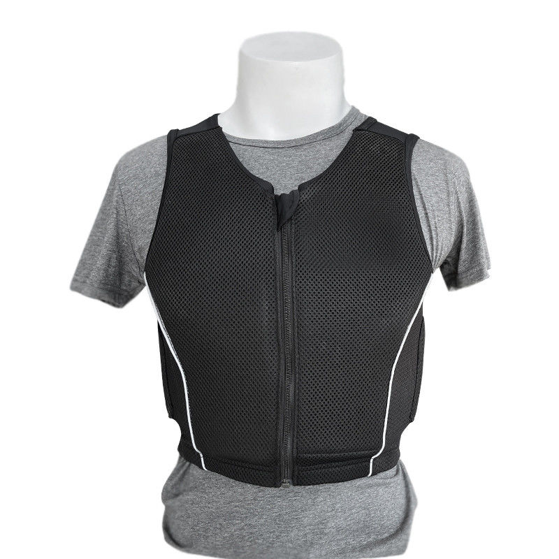 Giubbotto corpo unisex certificato CE per equitazione cuscinato e traspirante 1 kg nero