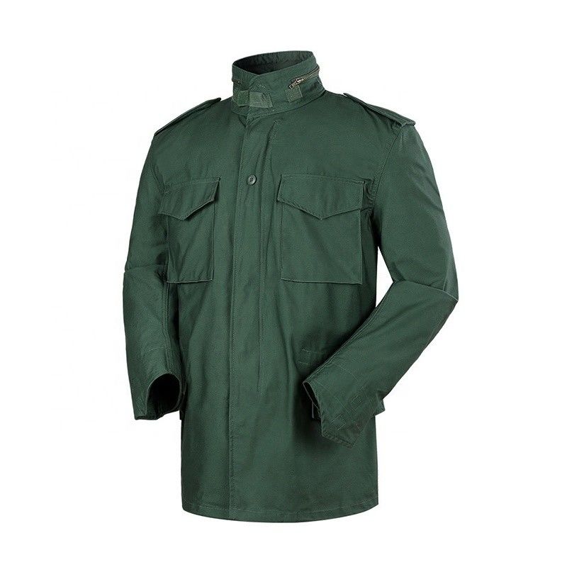 Acceptabile OEM/ODM Polyester/Cotton Olive Green Mens Jacket M65 Per attività all'aperto XS-XXL