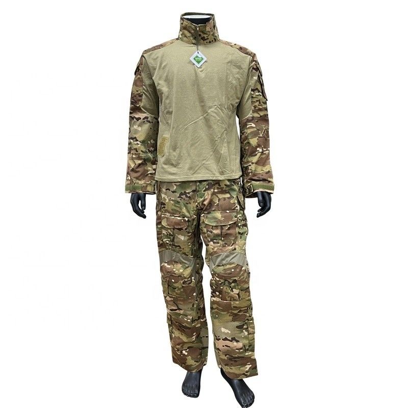 65% poliestere 35% cotone Uniforme di allenamento CP Color Costume di rana con cuscinetti del gomito del ginocchio