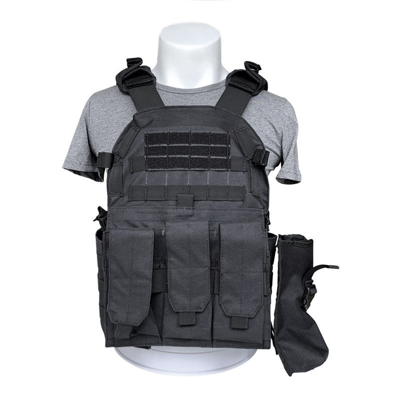 Giubbotto di protezione multifunzione con sistema Molle e sacchetti per la sicurezza del corpo nelle dimensioni S-2XL