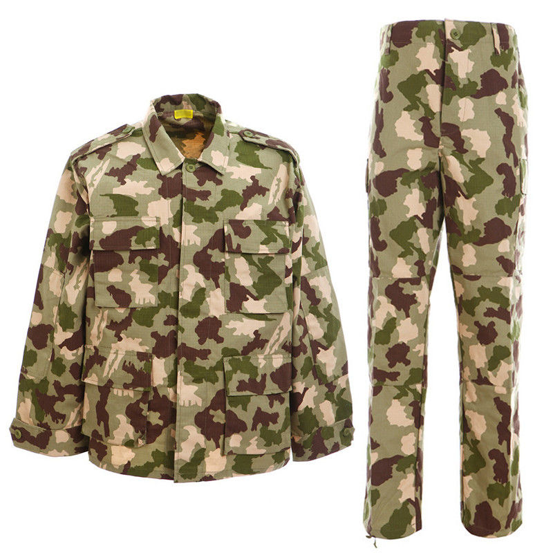 Uniforme BDU personalizzate per l'allenamento all'aperto con tessuto tessuto e design resistente