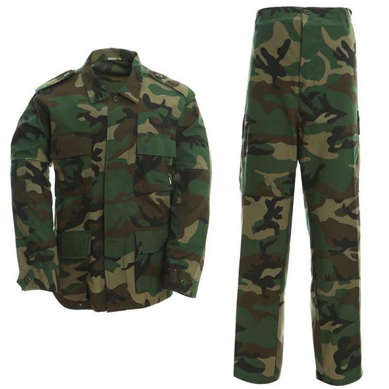 Magliette da deserto BDU personalizzate per allenamento all'aperto in materiale misto poliestere/cotone