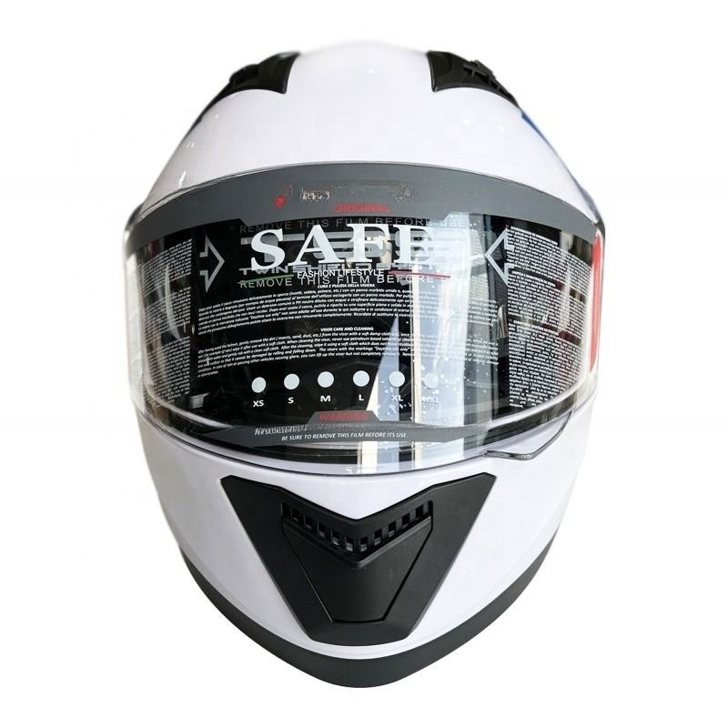 Casco da moto ABS Full Face Shield per stagione universale senza modello