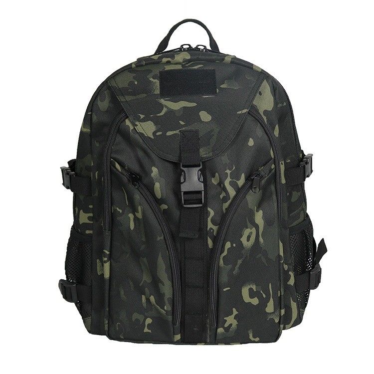 Zaino da viaggio all'aperto Khaki con design multifunzionale e tasca zip interna