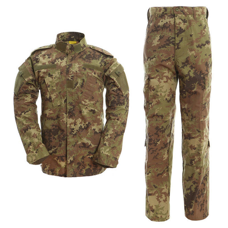 ACU Uomini Uniforme di camuffamento Escursioni al di fuori Lavoro allenamento Pantaloni maniche lunghe Camicie Pantaloni