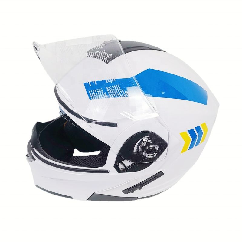 Casco per motociclette a faccia intera Visori PC per motociclette stradali di taglia XL Casco ABS da turismo