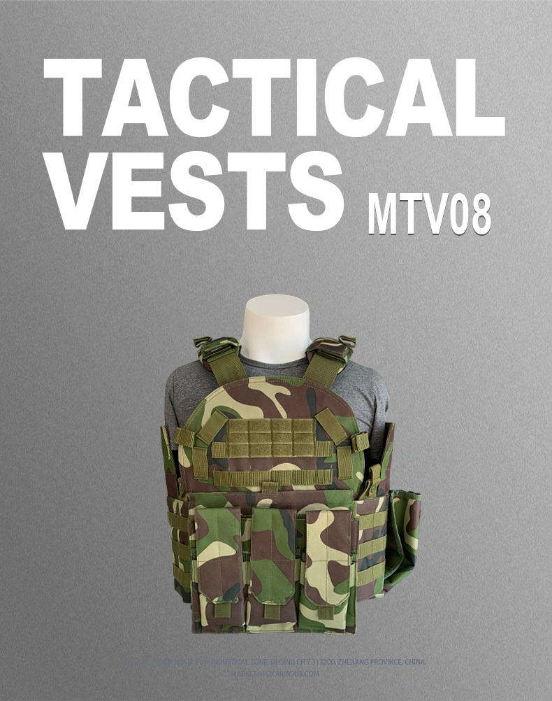 MTV08 camouflage giubbotto tattico traspirante con sistema Molle 0
